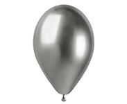 Balón saténový tmavo strieborný