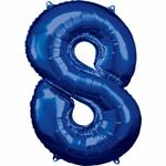 Fóliový balón č. 6 modrý