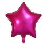 Fóliový balón hviezda malinová saténová