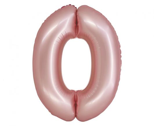 Fóliový balón saténový ružový č. 0