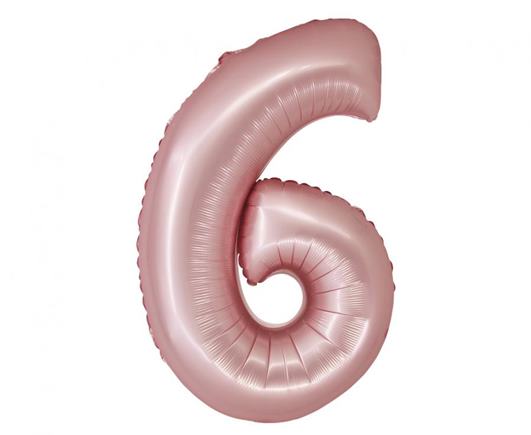 Fóliový balón saténový ružový č.6
