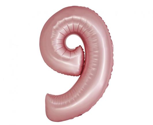 Fóliový balón saténový ružový č.9