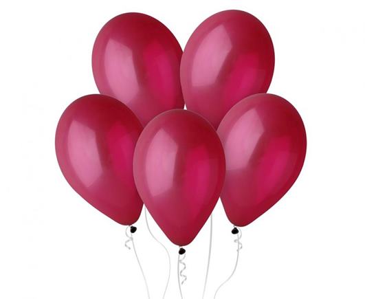 balón burgundy priehladný 30 cm