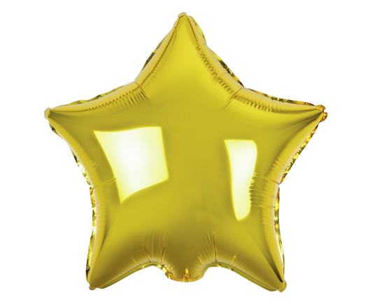 Fóliový balón zlatá hviezda 45 cm