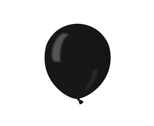Balón čierny pastelový 15 cm