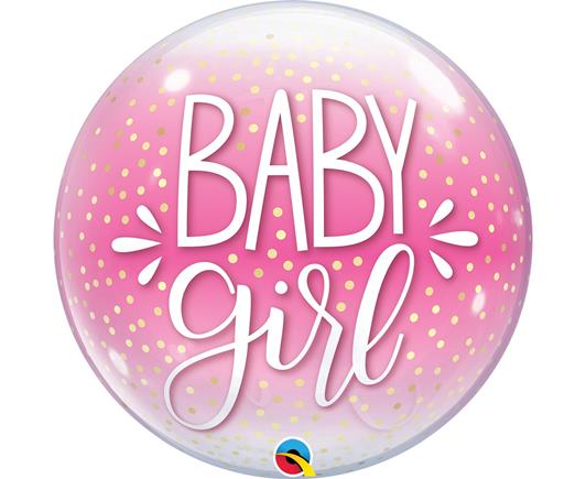 Fóliový balón Baby girl bubless 55 cm