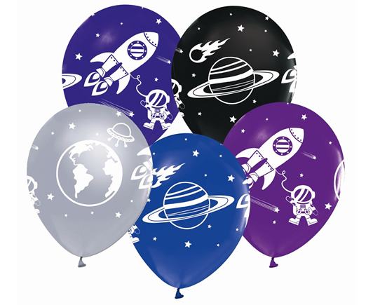 Balóny s potlačou vesmíru