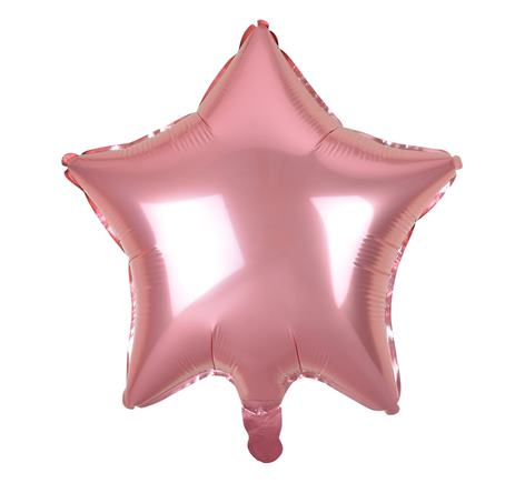 Fóliový balón hviezda ružová