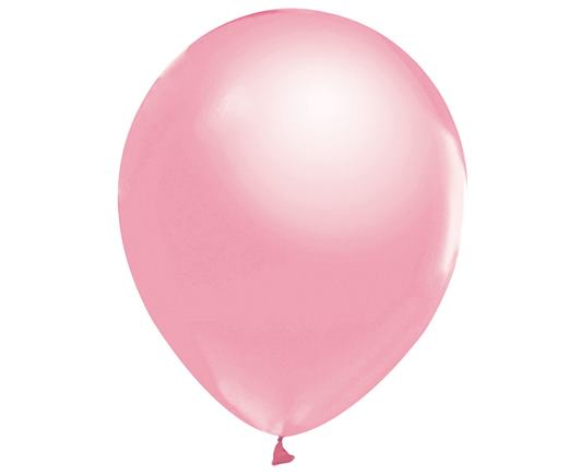 Balón perleťový svetloružový