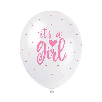 Balóny so srdiečkami It´s a Girl