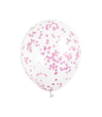 Balóny s konfetami ružové
