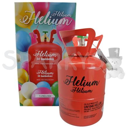 Héliová fľaša na 30 ks balónov