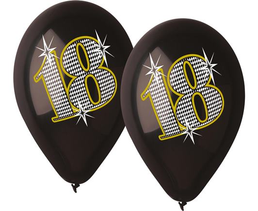 Balóny 18. narodeniny 5 ks 30 cm